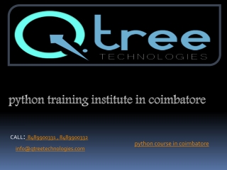 Python Training Institute in Coimbatore | Python Training Courses in Coimbatore