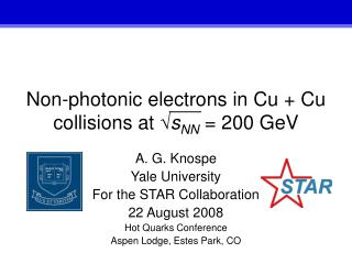 Non-photonic electrons in Cu + Cu collisions at √ s NN = 200 GeV