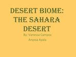 Desert Biome: The Sahara Desert