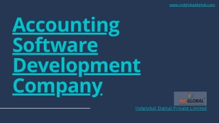 Accounting Software Development Company Bangalore, India