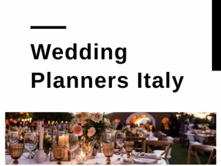 Wedding Planners Italy