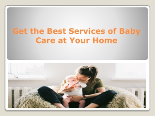 Baby and Mother Care at Home in Kalyan
