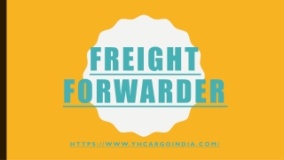 Global Freight Forwarders in India - Yhcargo