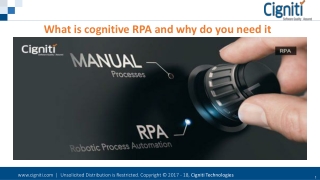 What is cognitive RPA and why do you need it