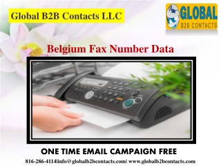 Belgium Fax Number Data