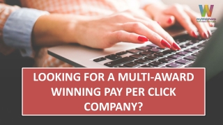 Looking For A Multi-Award Winning Pay Per Click Company?