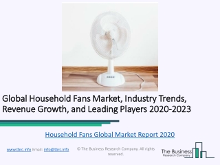 Household Fans Global Market Report 2020