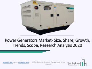 Power Generators Market Opportunities and Comprehensive Research Study Till 2023
