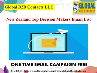 New Zealand Top Decision Makers Email List