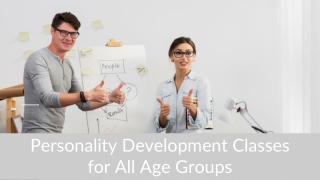 Personality Development Classes for All Age Groups