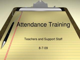 Attendance Training