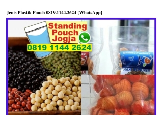 Jenis Plastik Pouch 081911442624[wa]