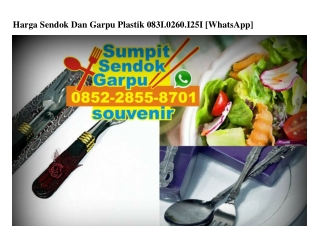 Harga Sendok Dan Garpu Plastik 0831·0260·1251[wa]