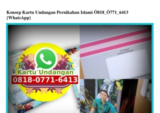 Konsep Kartu Undangan Pernikahan Islami O818O7716413[wa]