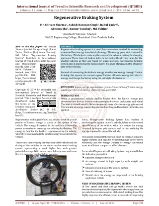 Regenerative Braking System