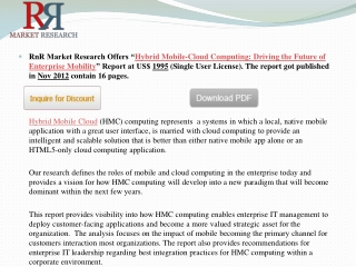 Hybrid Mobile Cloud Computing Industry Market Driving the Fu