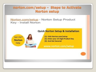 norton.com/setup -  Norton security products