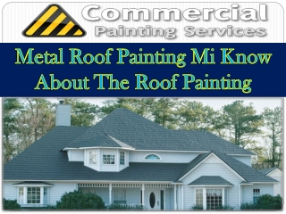 Metal Roof Painting Mi Know About The Roof Painting