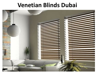 Venetian Blinds Dubai