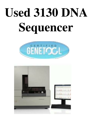 Used 3130 DNA Sequencer