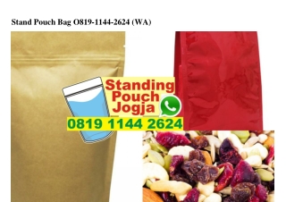 Stand Pouch Bag 0819·1144·2624[wa]