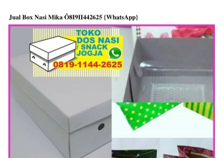 Jual Box Nasi Mika 0819~1144~2625[wa]