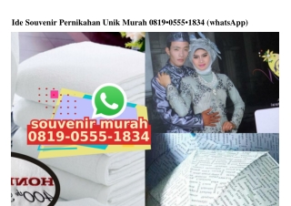 Ide Souvenir Pernikahan Unik Murah Ö819 Ö555 1834[wa]