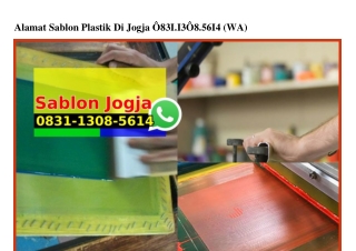 Alamat Sablon Plastik Di Jogja 0831·1308·5614[wa]