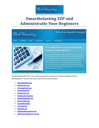 Belasting zzp