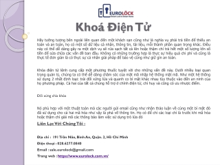 Khoá Điện Tử