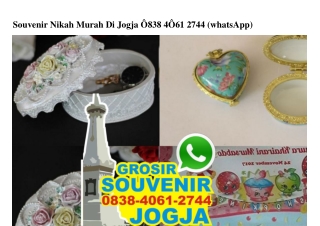 Souvenir Nikah Murah Di Jogja 0838–4061–2744[wa]