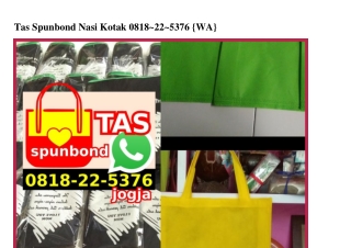 Tas Spunbond Nasi Kotak 0818225376[wa]