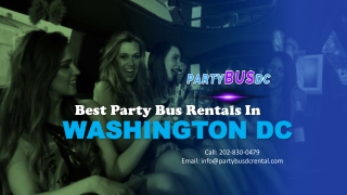 Cheap Party Bus Rentals in Washington DC