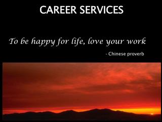 CAREER SERVICES