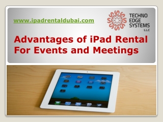 iPad Hire Dubai | iPad Air Rental | iPad Rental Service in Dubai