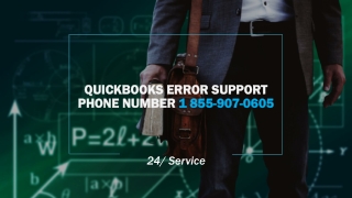 QuickBooks Error Support Phone Number 1 855-907-0605
