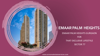 Emaar Palm Heights Sector 77, Gurgaon