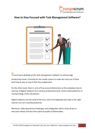 How to Stay Focused with Task Management Software