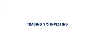 Trading v/s Investing
