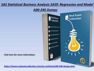 Real SAS Institute A00-240 Exam Dumps