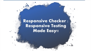 Responsive Checker Tool