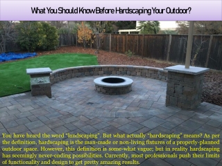 What You Should Know Before Hardscaping Your Outdoor?