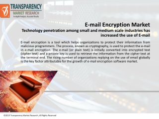 E-mail Encryption Market Emerging Trends And Strong Application Scope