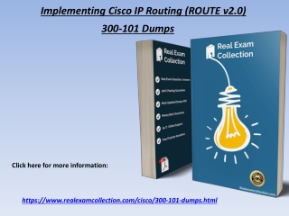 Real Cisco 300-101 Exam Dumps