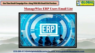 ManageWize ERP Users Email List