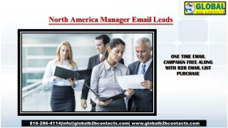 North America Manager Email Leads