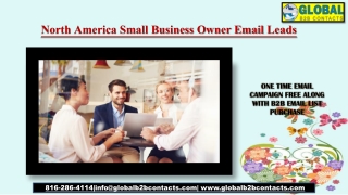 North America Small Business Owner Email Leads