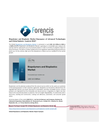 Biopolymers and Bioplastics Market is estimated to reach USD 14.5 Billion in 2024