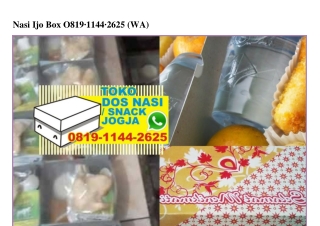 Nasi Ijo Box O819·1144·2625[wa]