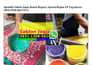 Spanduk Sablon Jogja Bantul Regency Special Region Of Yogyakarta 083I–I308–56I4[wa]